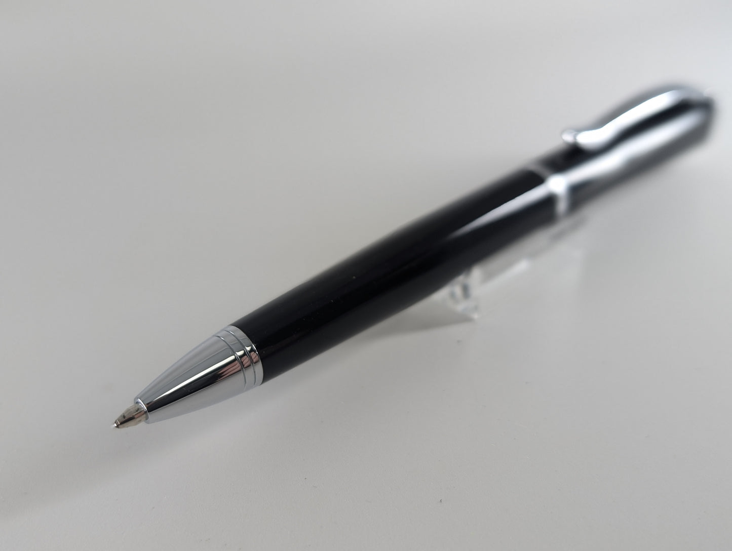 Monteverde Impressa Black w/ Chrome Trim Ballpoint Pen Free Refill