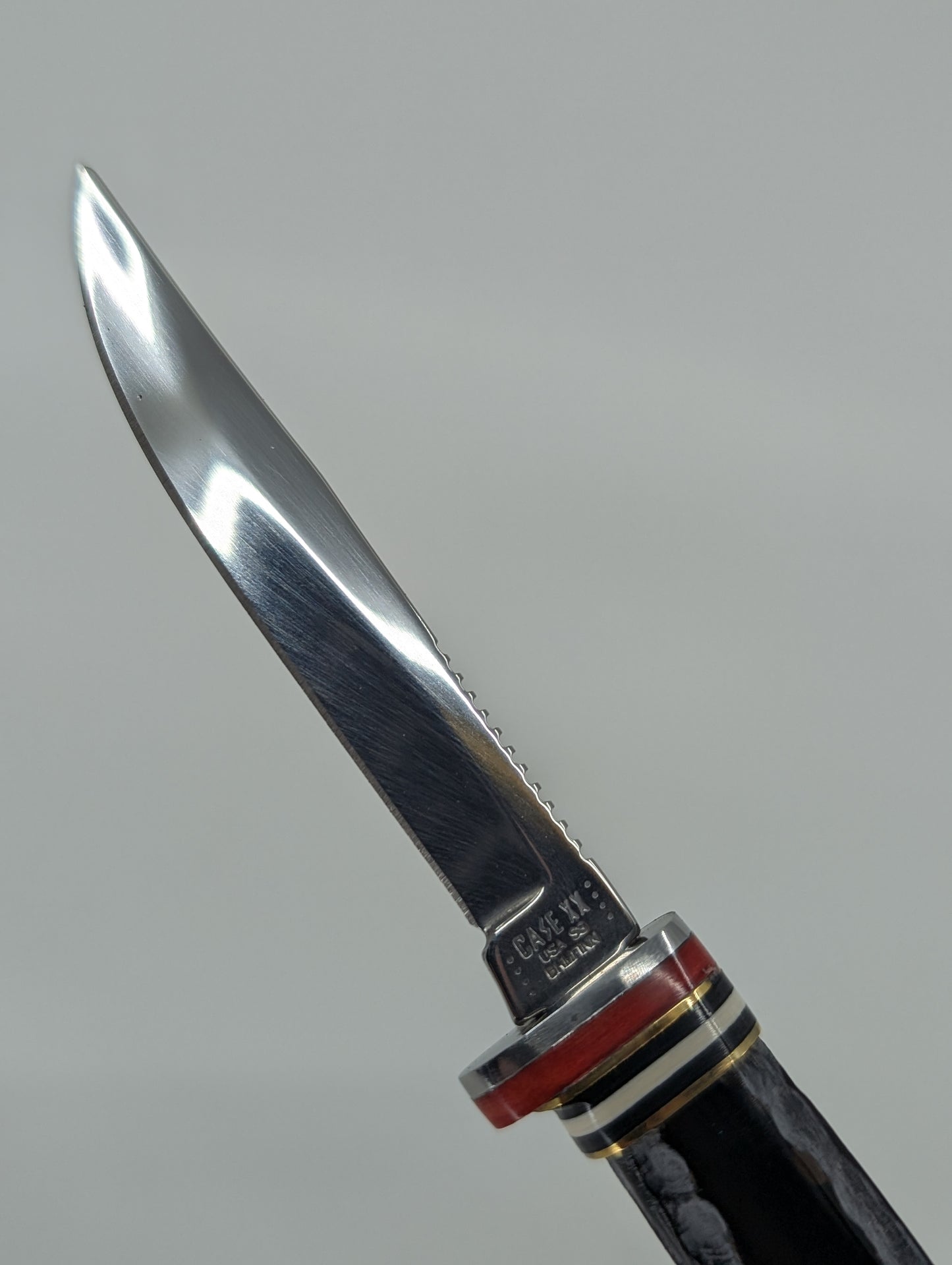 Case Knives Buffalo Horn Mini Finn Hunter w/ Leather Sheath