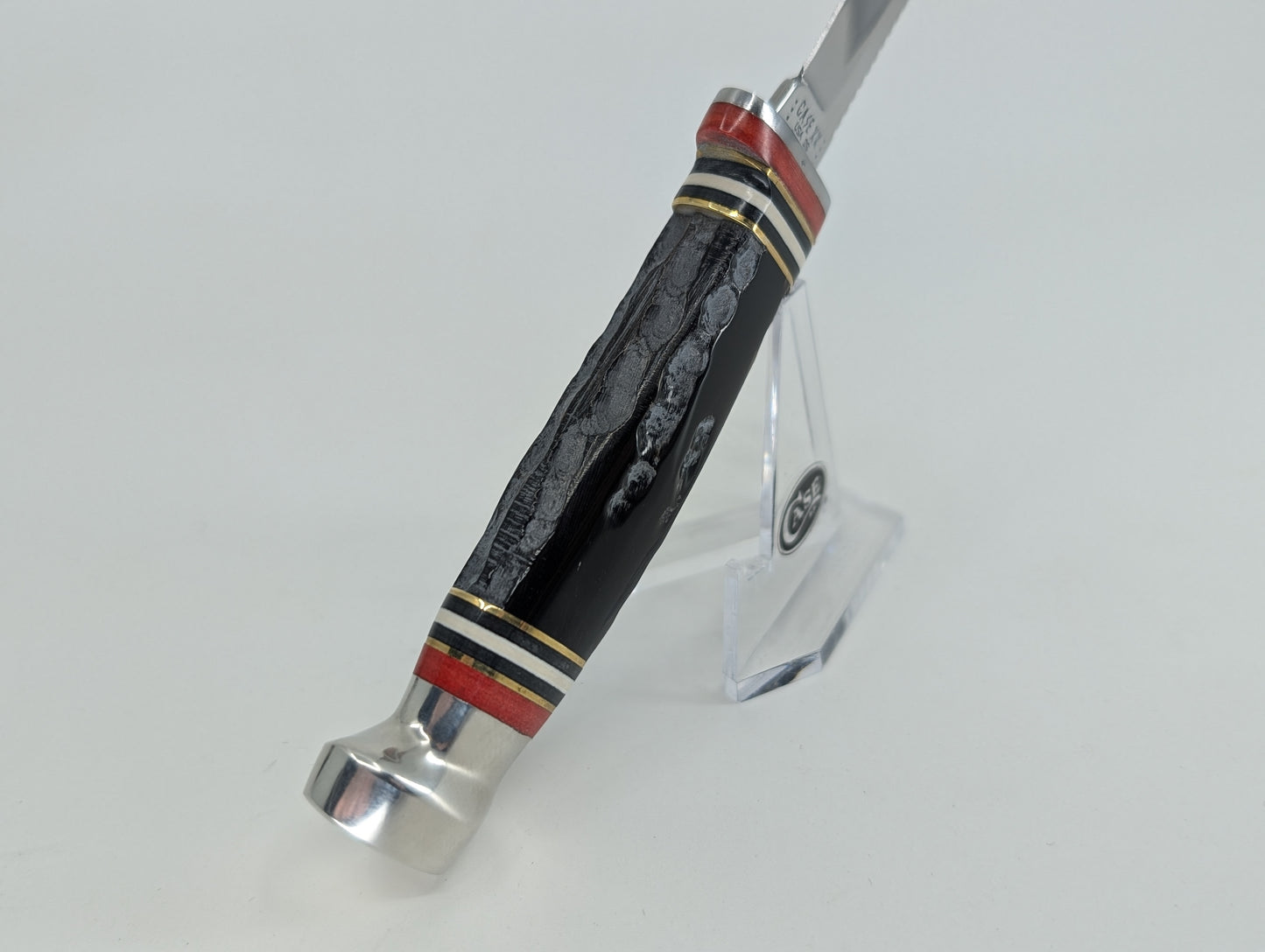 Case Knives Buffalo Horn Mini Finn Hunter w/ Leather Sheath