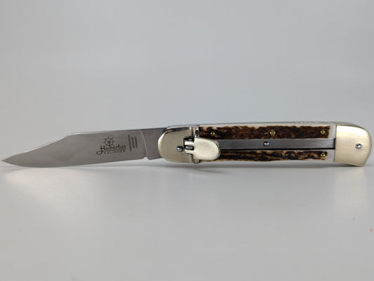 Hubertus Springer Stainless Blade Pike Auto Leverlock Folding Knife
