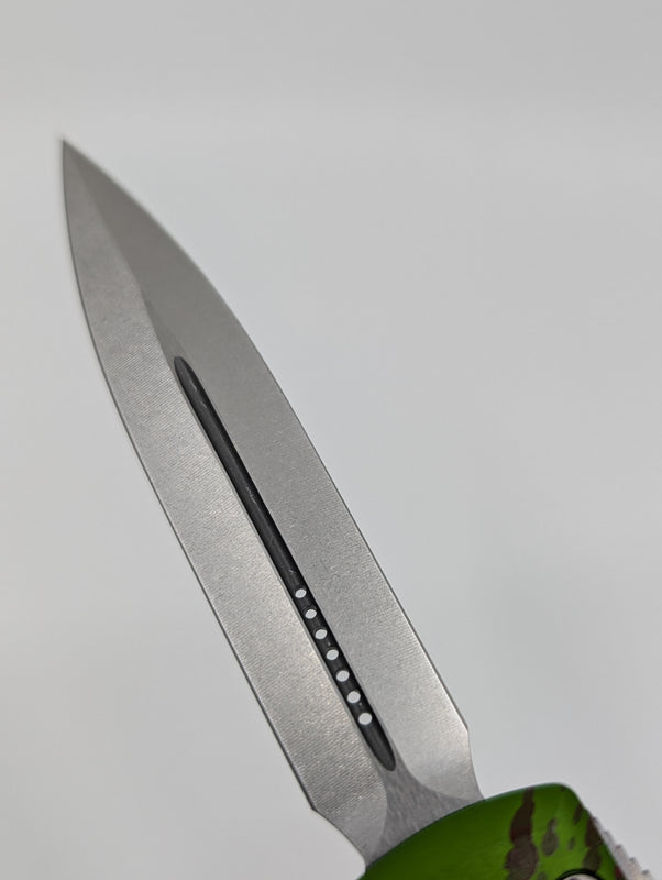 Microtech Zombietech D/E Stonewash Standard Out the Front Knife