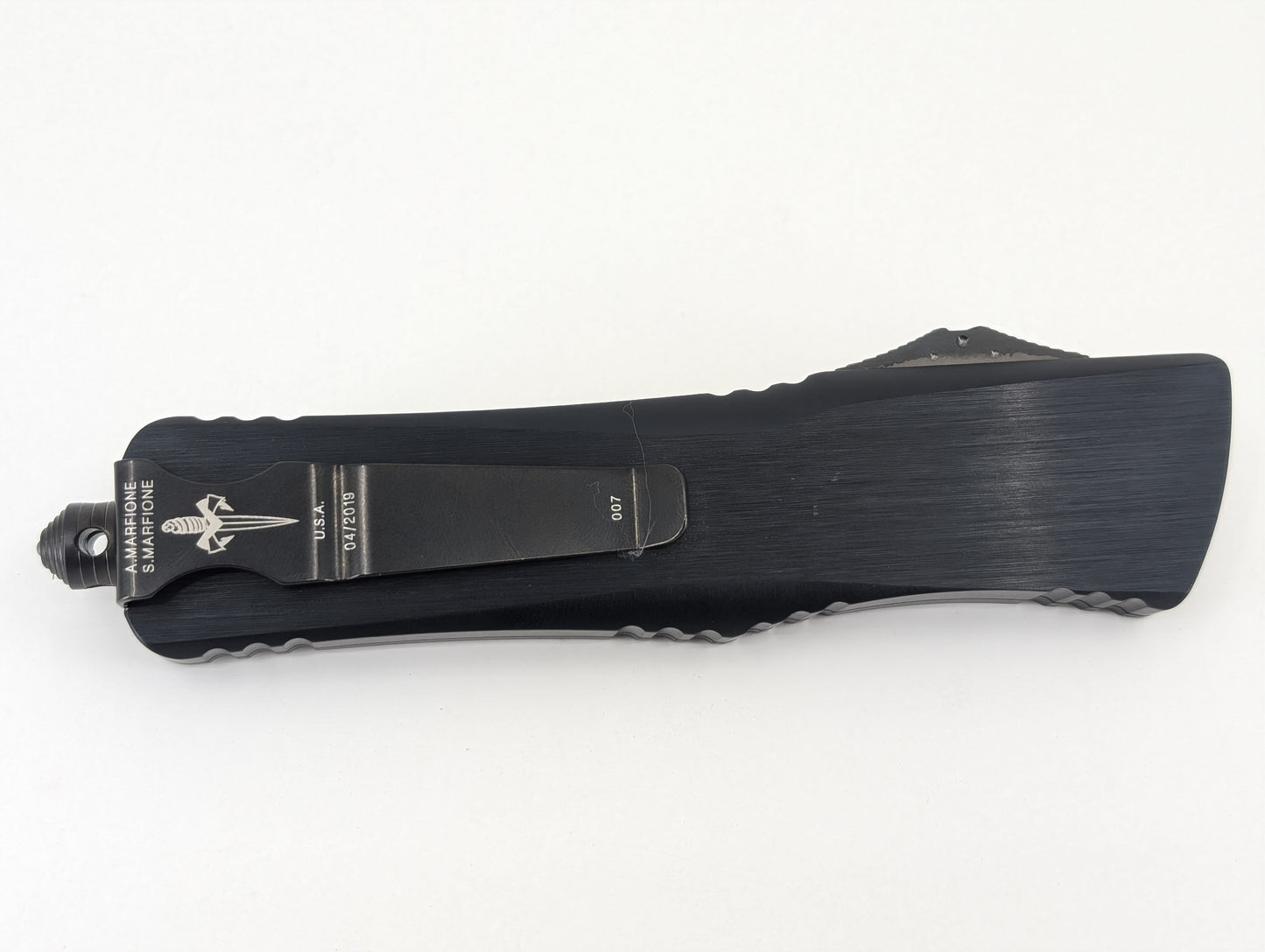 Microtech Marfione Combat Troodon Tanto Out the Front Knife S/N 007