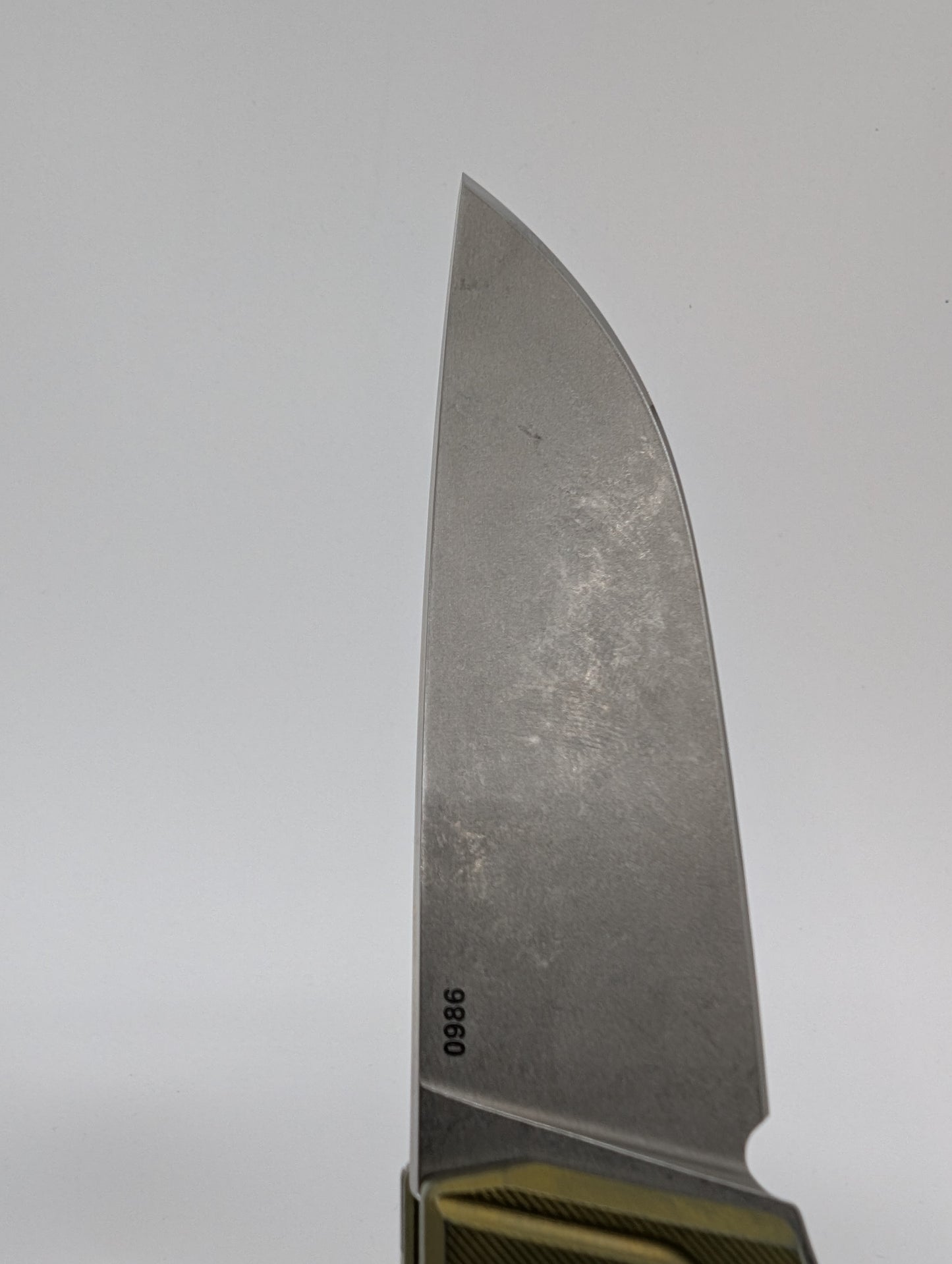 MachineWise Sonora Gold Ti (CPM 20CV | Ti Bolster | Finestep Handle) Buttonlock Folding Knife 986 *BLEM*