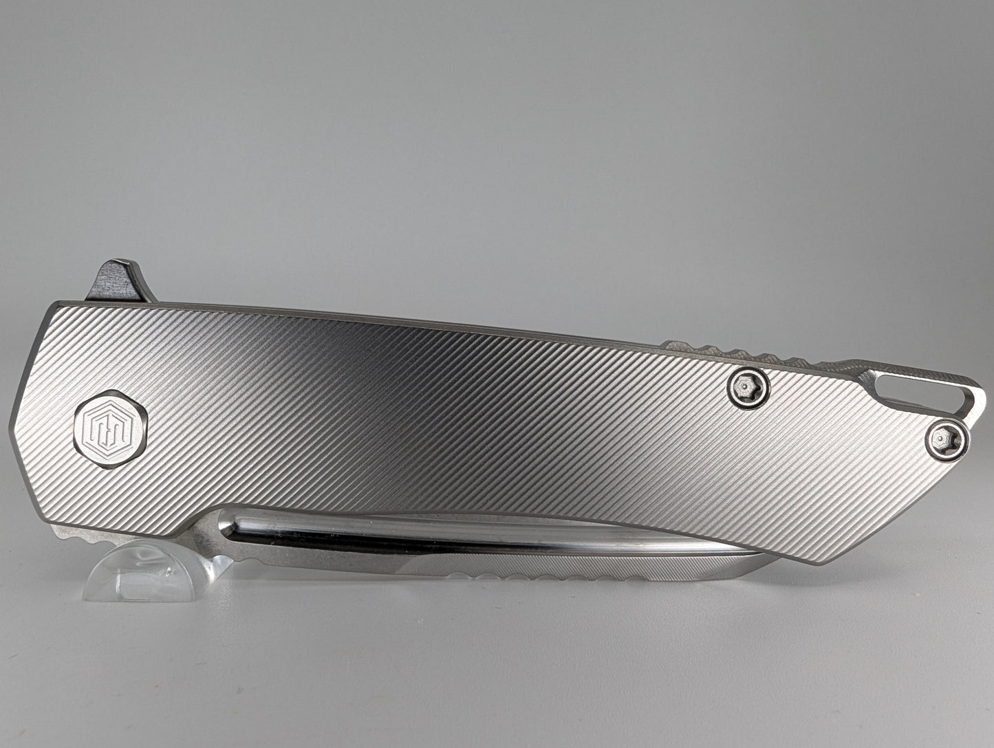 MachineWise Mojave Raw (CPM 20CV | Stonewash | Finestep Handle) Framelock Folding Knife 21 *BLEM*
