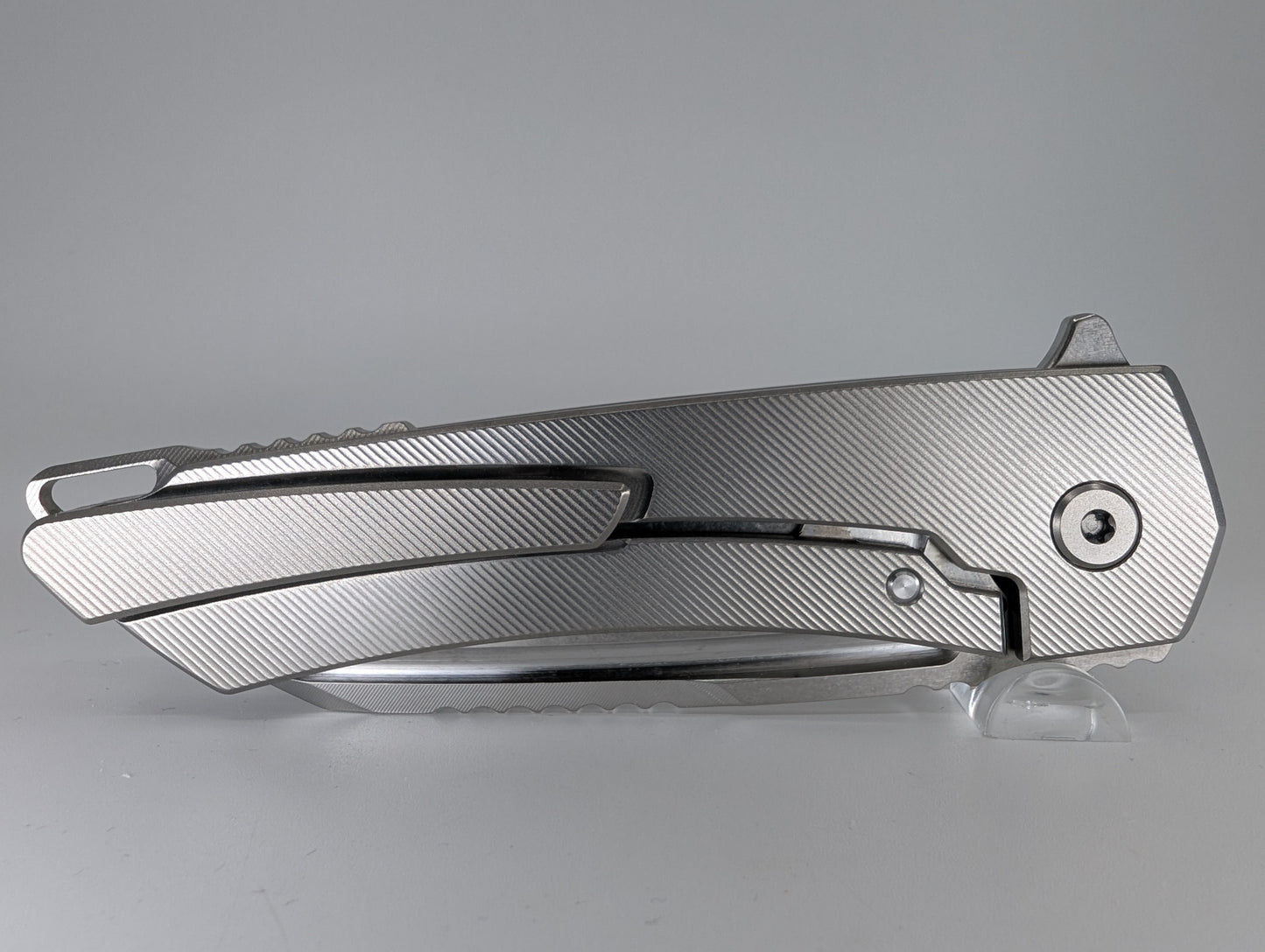 MachineWise Mojave Raw (CPM 20CV | Stonewash | Finestep Handle) Framelock Folding Knife 21 *BLEM*