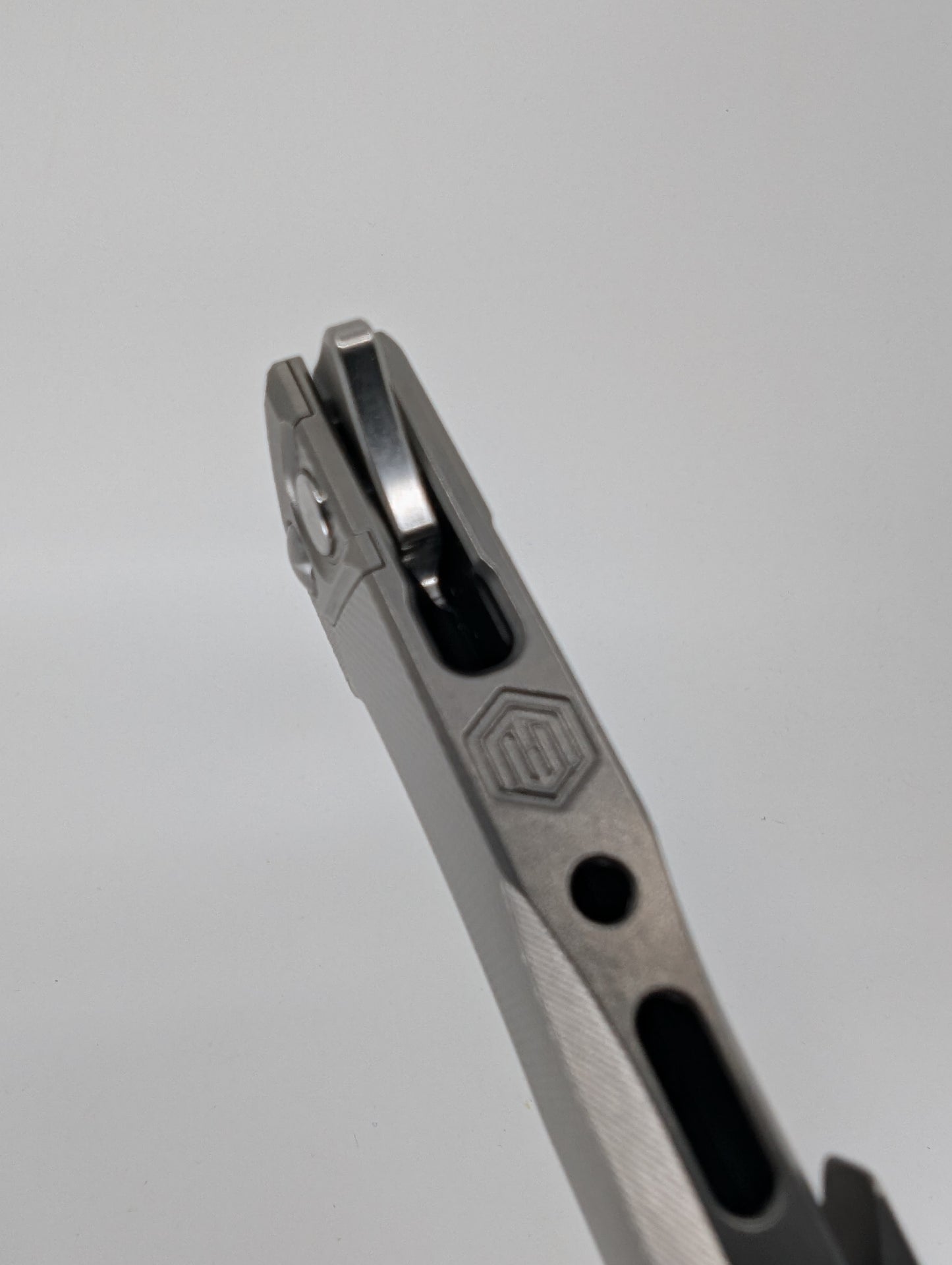 MachineWise Sonora Raw (CPM 20CV | Raw Ti Bolster | Diamonds Handle) Buttonlock Folding Knife 908 *BLEM*