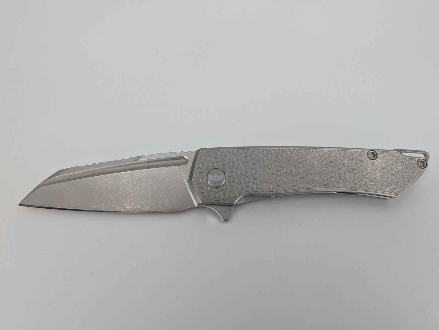 MachineWise Mojave Raw (CPM 20CV | Stonewash | Finestep Handle) Framelock Folding Knife 74 *BLEM*