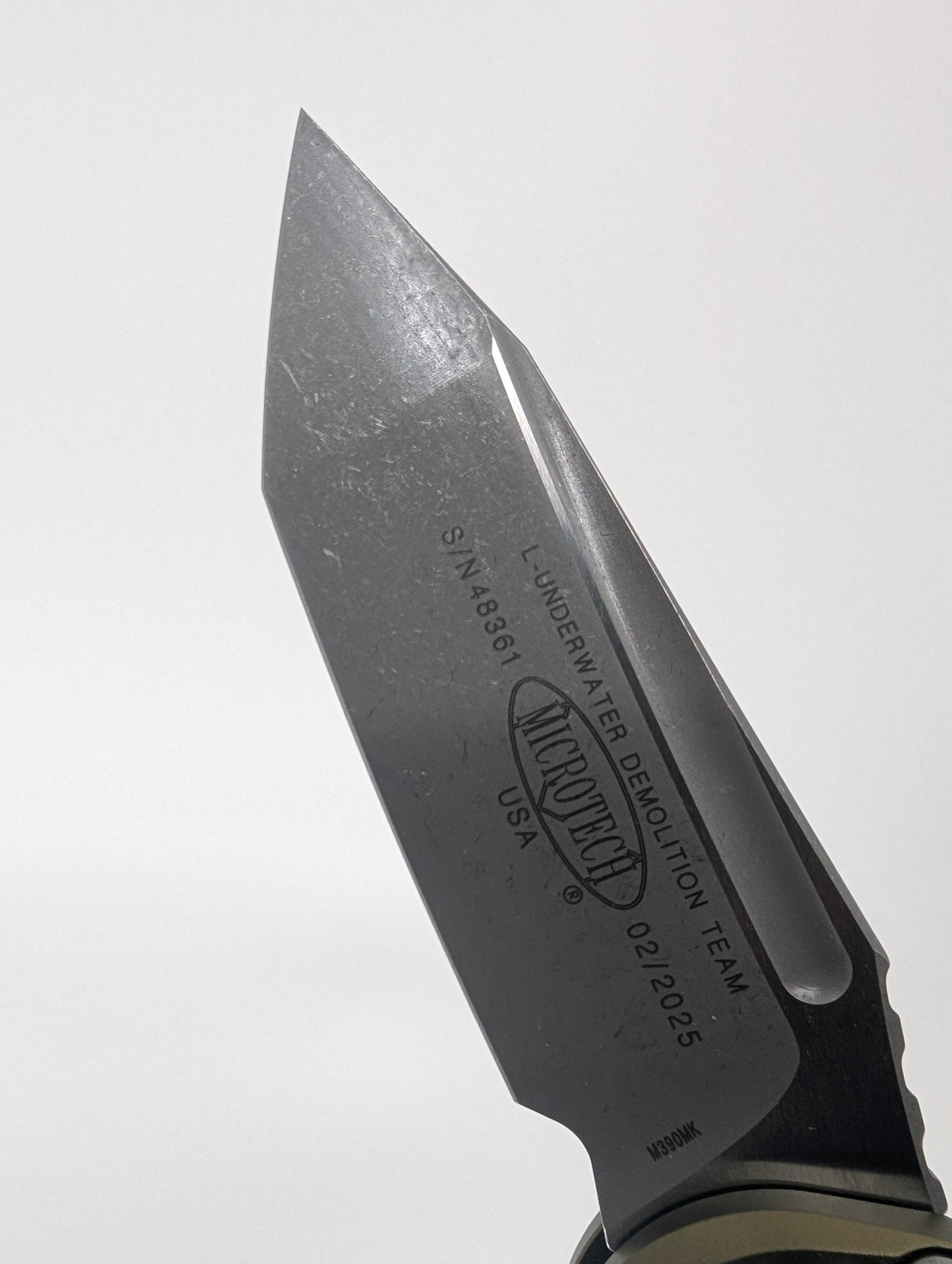 Microtech L.U.D.T. T/E Gen III OD Green Apocalyptic Auto Folding Knife