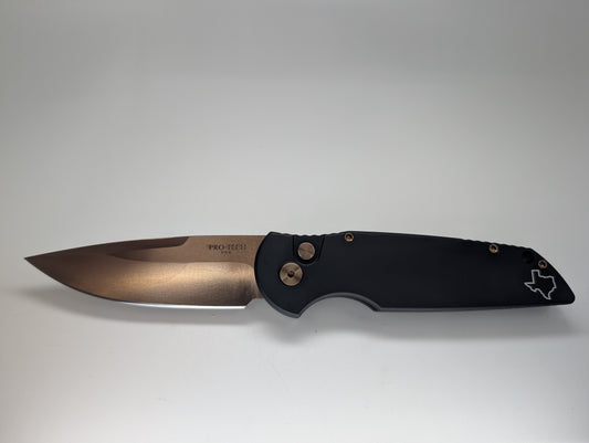 Protech Tactical Response 3 Blade Show Texas 2025 Rose Gold Blade Auto Folding Knife