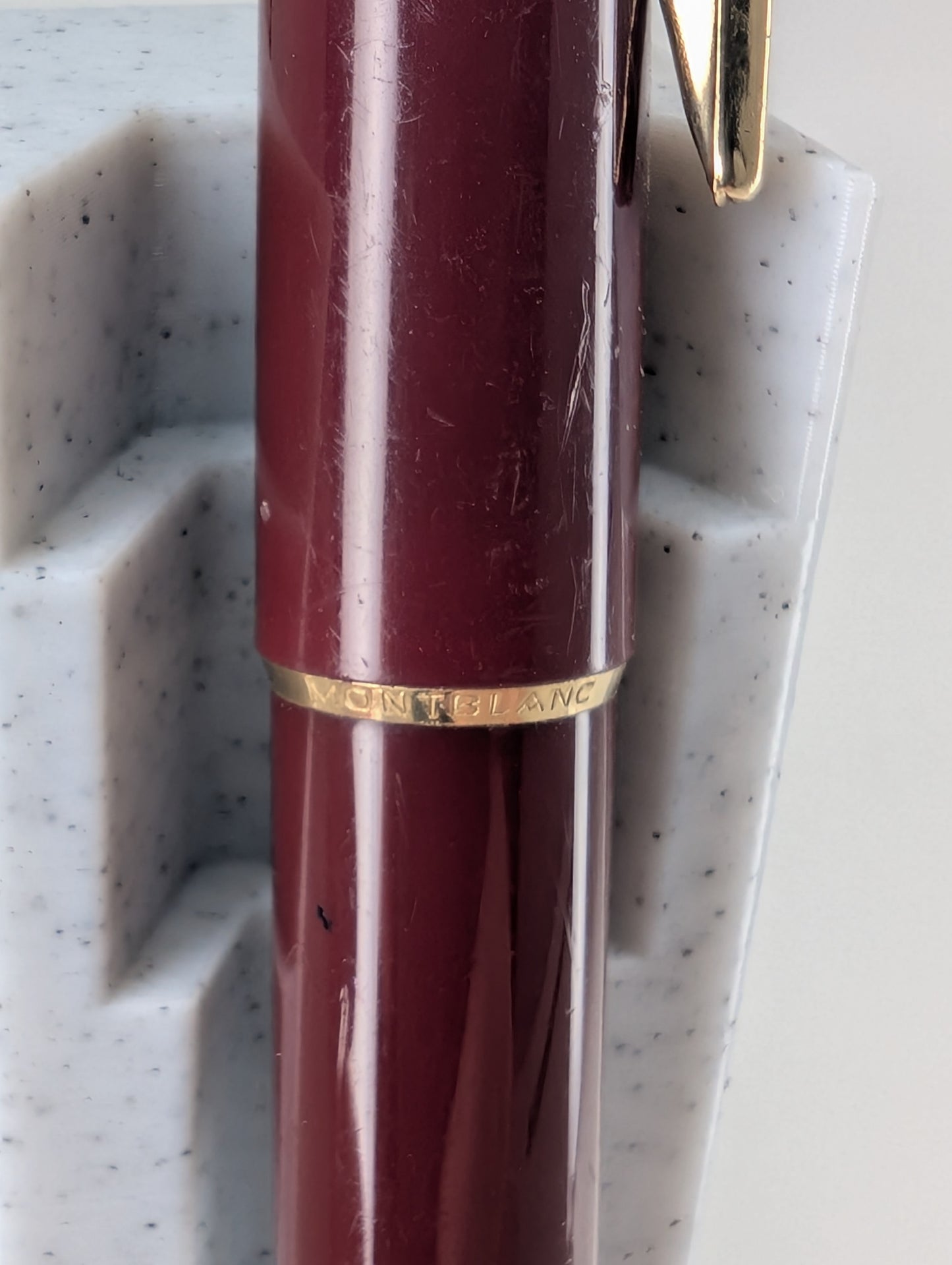 *Consignment* Montblanc 380 Bordeaux Ballpoint Pen Lever Mechanism