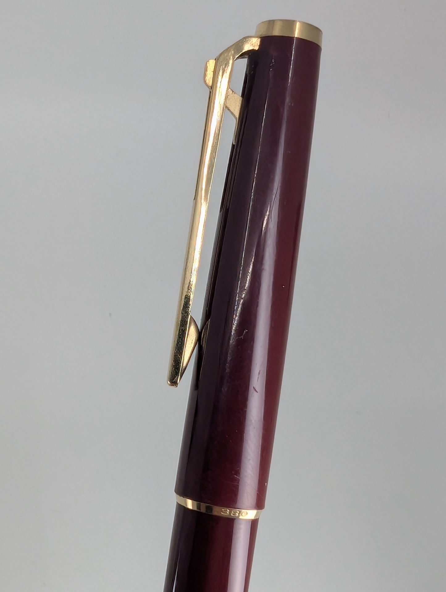 *Consignment* Montblanc 380 Bordeaux Ballpoint Pen Lever Mechanism