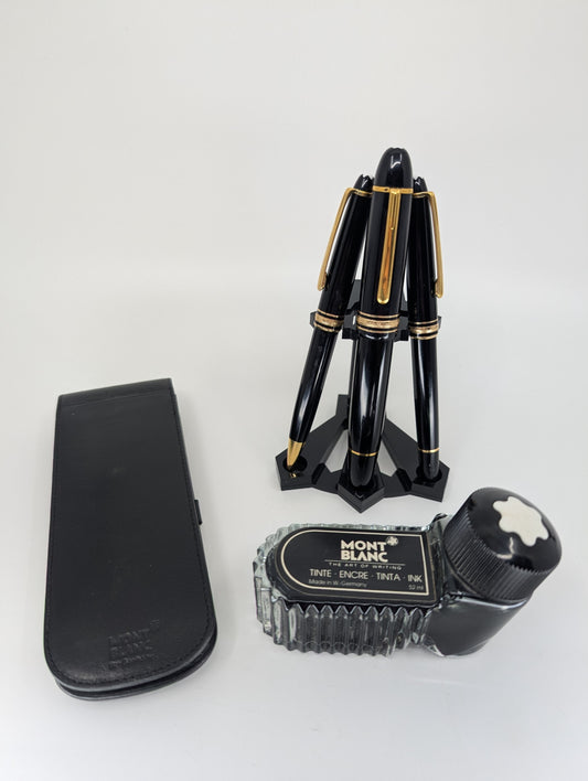 *Consignment* Montblanc Meisterstuck Set Mechanical Pencil / Rollerball / 149 Fountain Pen and Ink Bottle