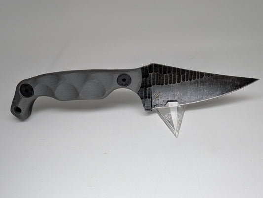 Stroup Knives MINI1 Grey G10 Fixed Blade Knife
