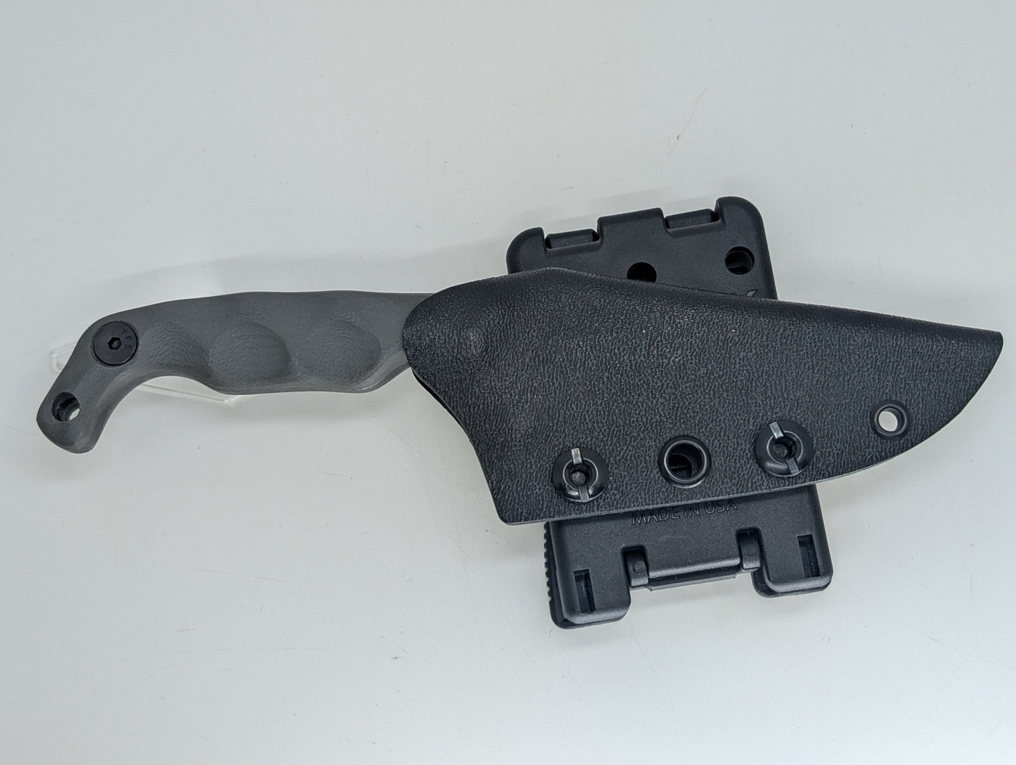 Stroup Knives MINI1 Grey G10 Fixed Blade Knife
