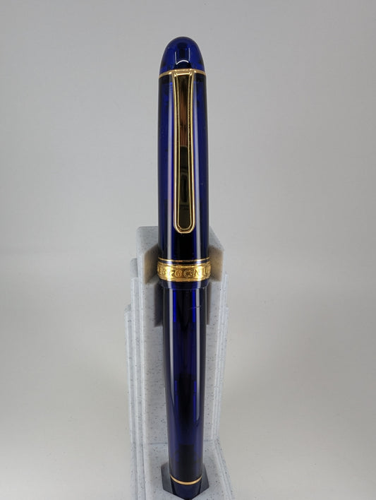 *Consignment* Platinum Century Blue Fountain Pen 14k Gold Fine Nib