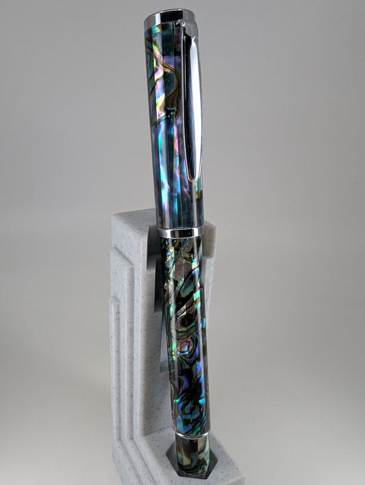 *Consignment* Lachieva Lux Abalone Sea Shell Fountain Pen w/ Schmidt Fine Nib