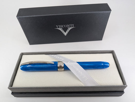 *Consignment* Visconti Rembrandt Azure Fountain Pen Extra Fine Calligraphy Nib