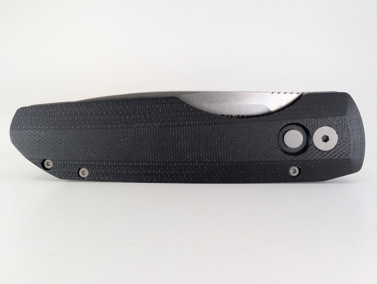 Protech Vero Collab "Synapse" Black Canvas Micarta Stonewash Magnacut Auto Folding Knife