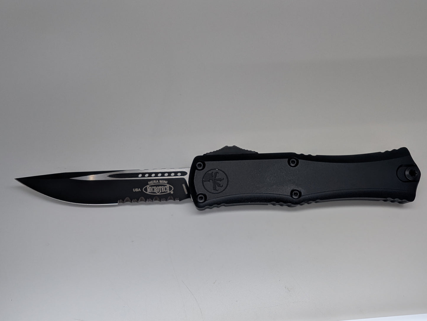 Microtech Hera II Mini S/E Tactical Partial Serrated Out the Front Knife