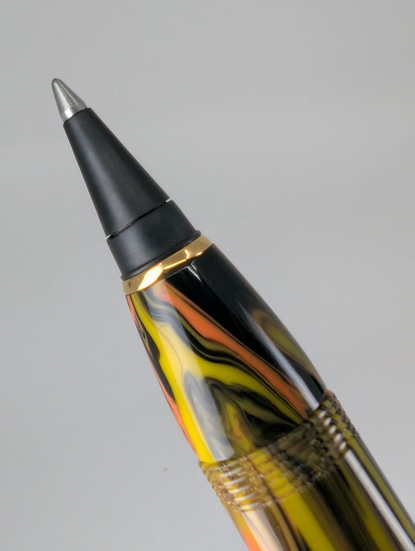 *Consignment* Delta Gallery Mid-Size Yellow Marble Rollerball Liquid Universal Ink Cartridge
