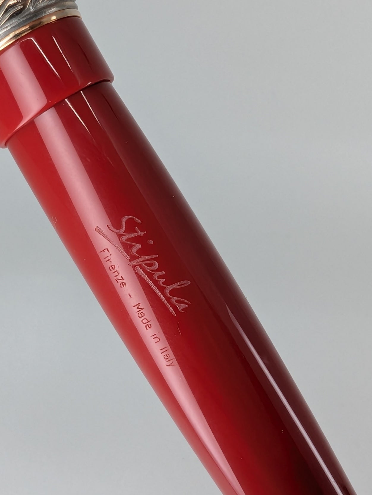 Stipula Etruria Magnifica Red Fountain Pen Steel Nib