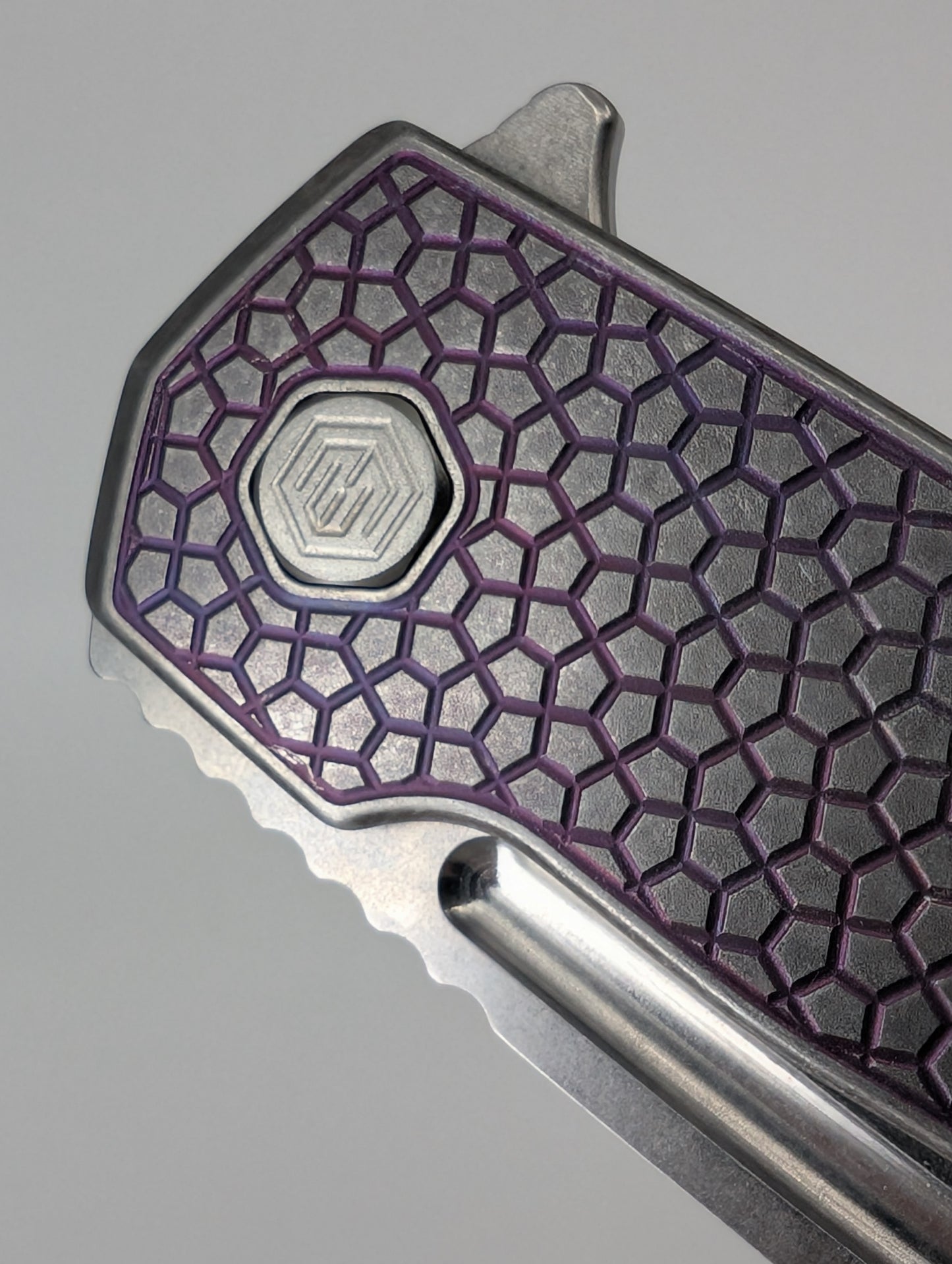 MachineWise Mojave Plum Distressed (CPM 20CV | Stonewash | Turtle Handle) Framelock Folding Knife 139 *BLEM*