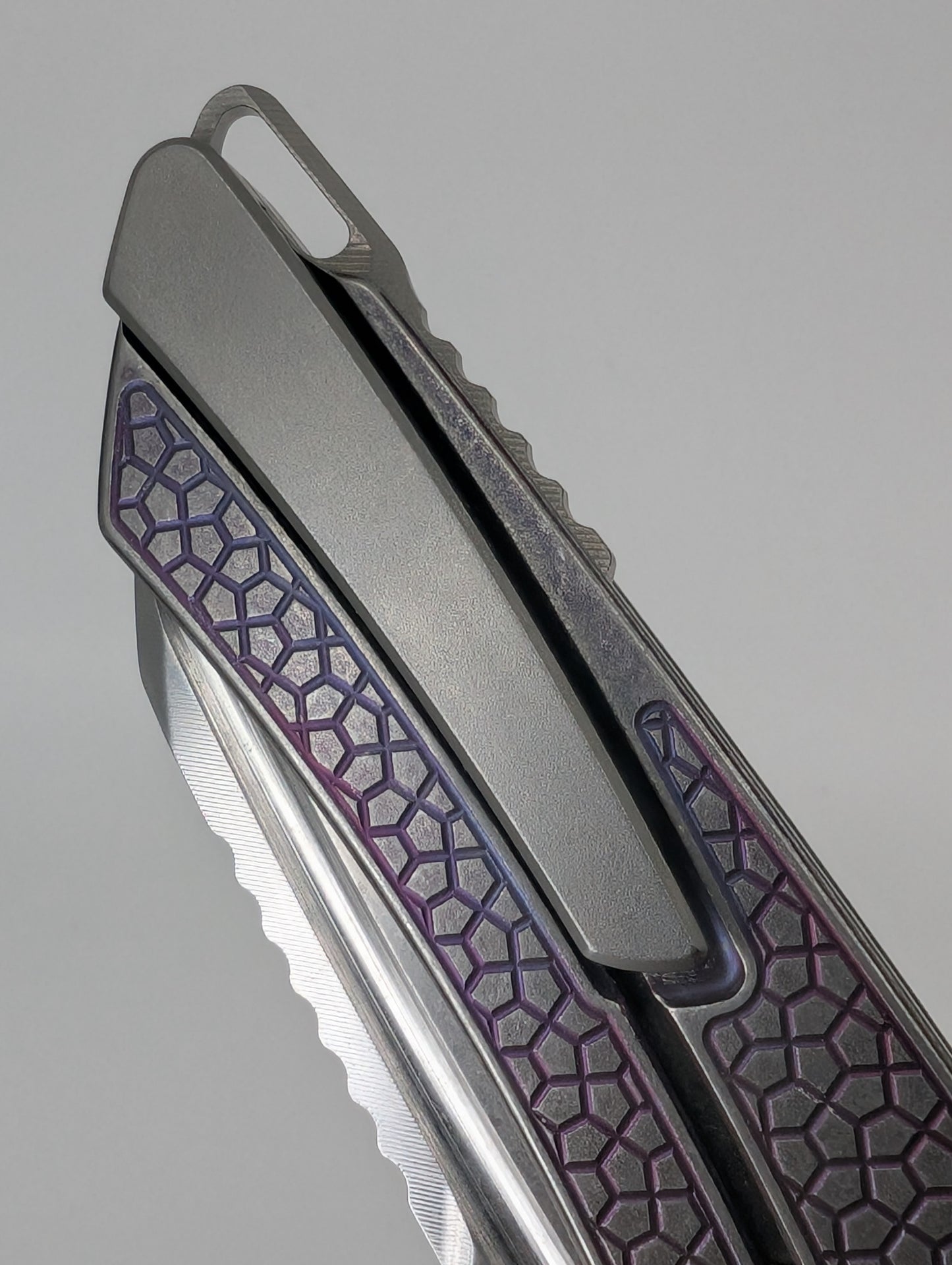 MachineWise Mojave Plum Distressed (CPM 20CV | Stonewash | Turtle Handle) Framelock Folding Knife 139 *BLEM*