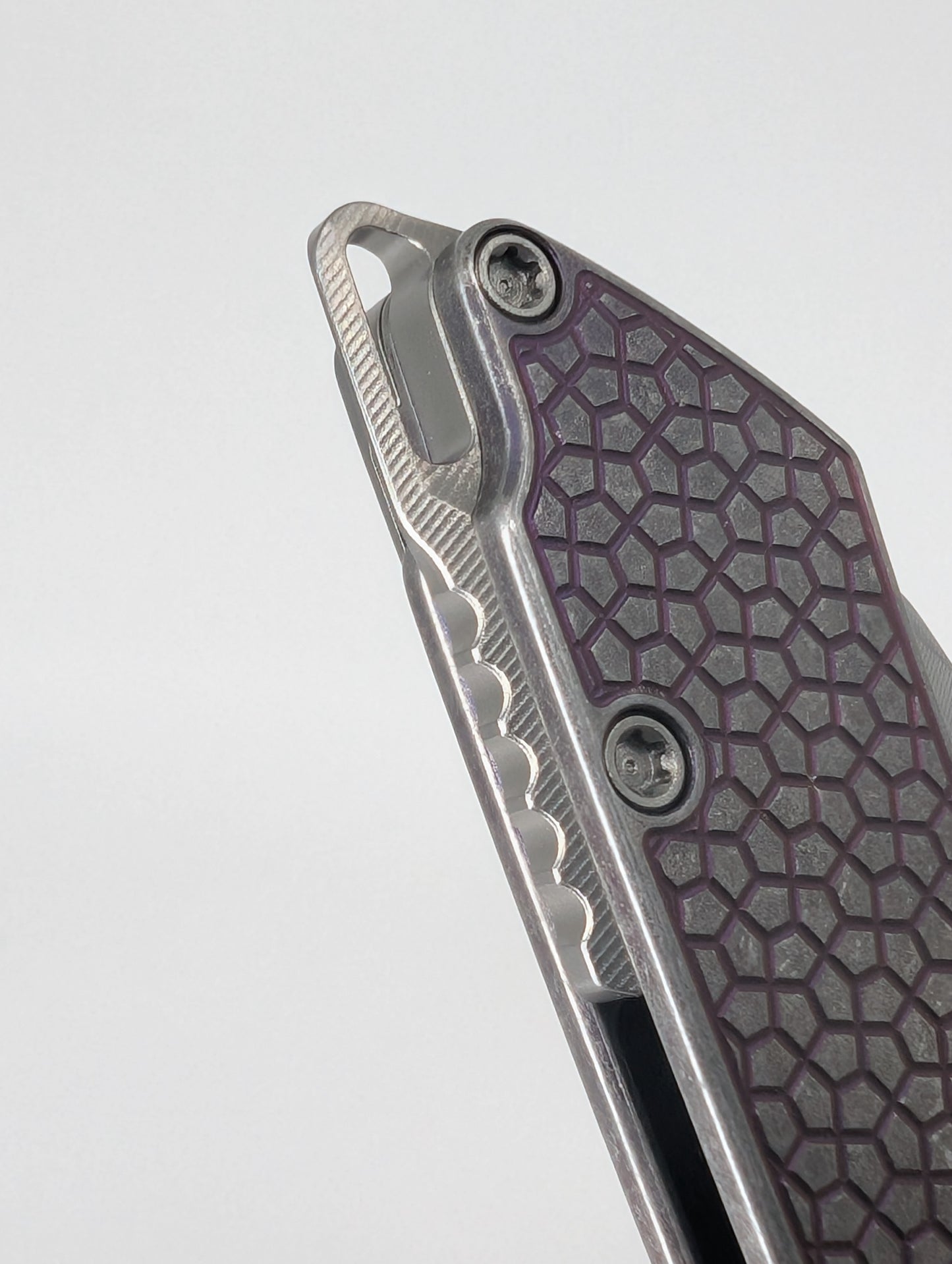 MachineWise Mojave Plum Distressed (CPM 20CV | Stonewash | Turtle Handle) Framelock Folding Knife 139 *BLEM*