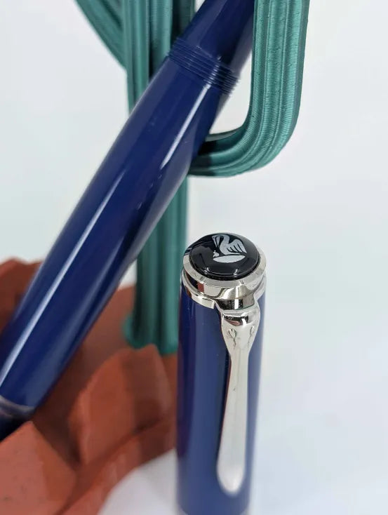 *Consignment* Pelikan R605 Solid Blue S/E Rollerball Pen