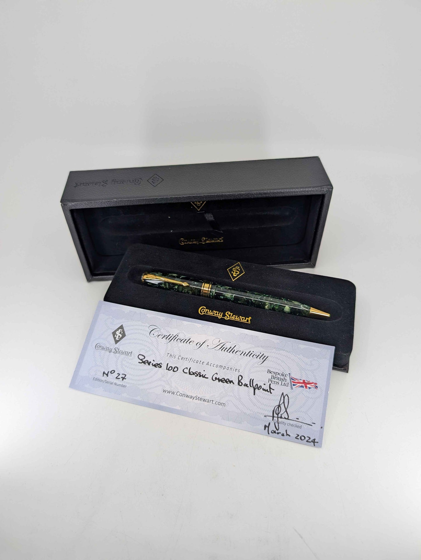 *Consignment* Conway Stewart Series 100 Classic Green Ballpoint
