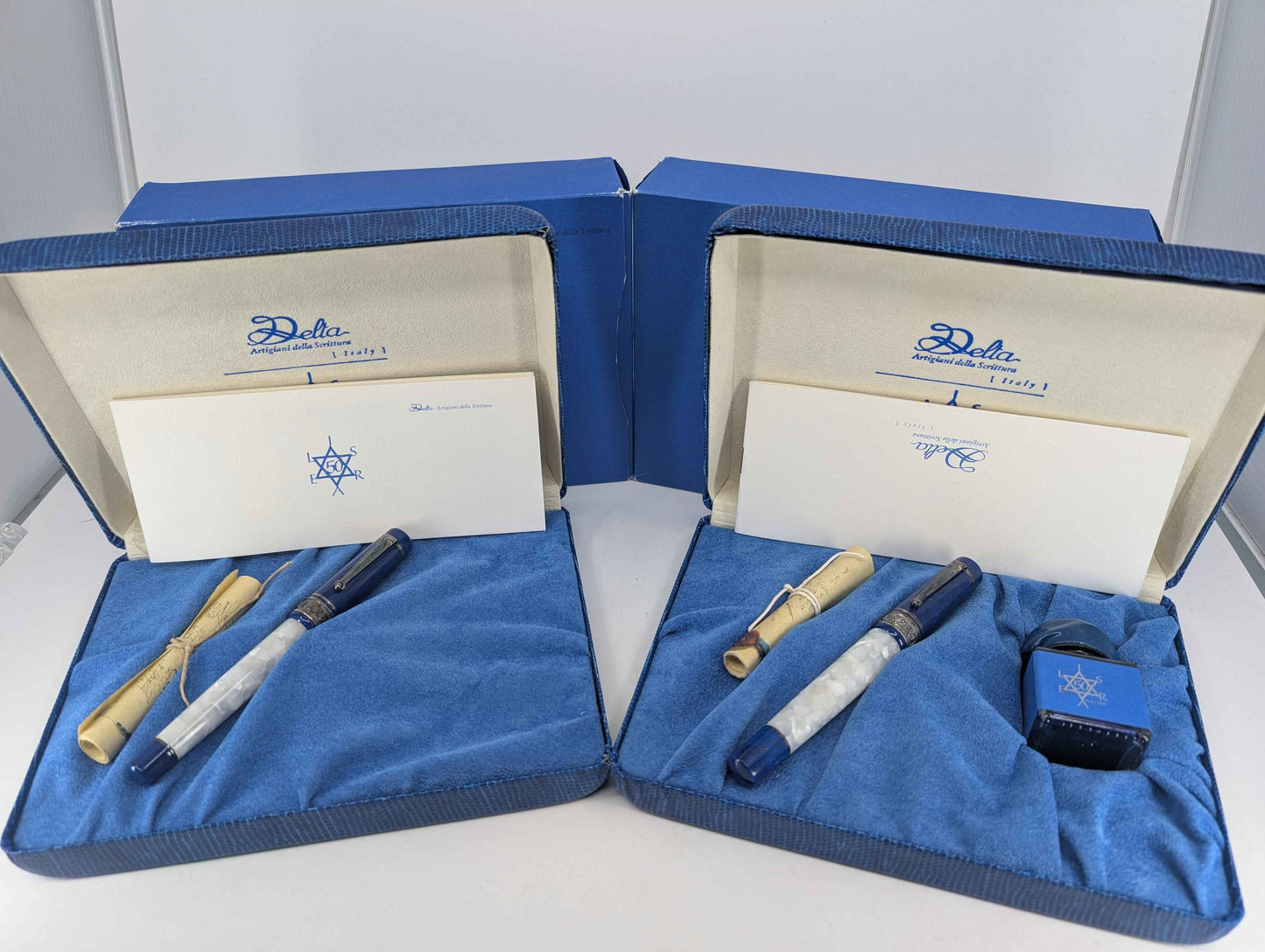*Consignment* Delta Israel 50th Anniversary Special Edition Set | Rollerball & Fountain Pen