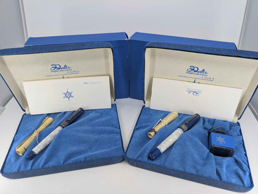 *Consignment* Delta Israel 50th Anniversary Special Edition Set | Rollerball & Fountain Pen