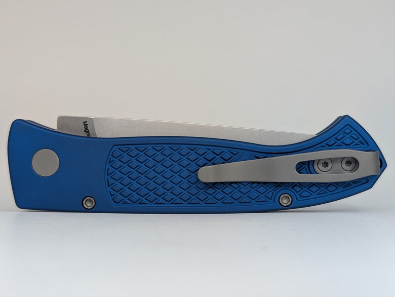 Protech x Walter Brend Design "Brend Classic" Blue Magnacut Auto Folding Knife