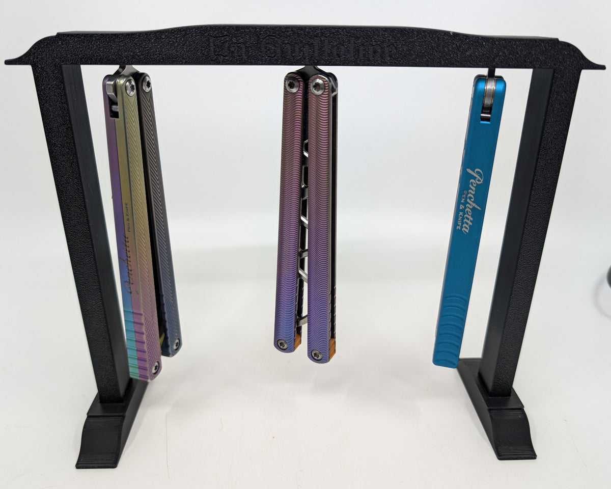 La Guillotine: 5 Pen or Knife Magnetic Display Stand by Manifold 3D & esoteric_edc
