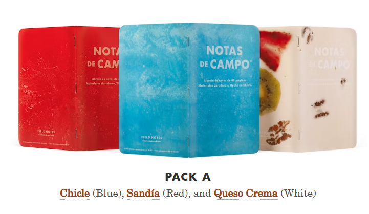 Field Notes Paletas (popsicles): Notas de Campo