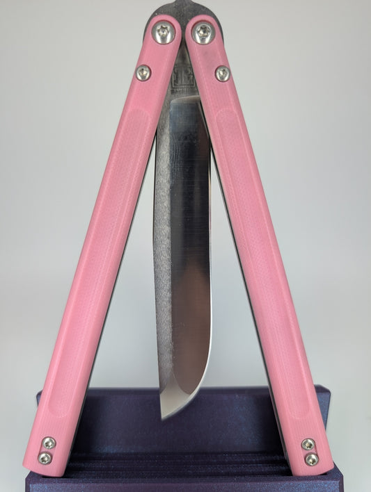 *Consignment* Palethius Designs Backline V3 Pink Live Blade Balisong