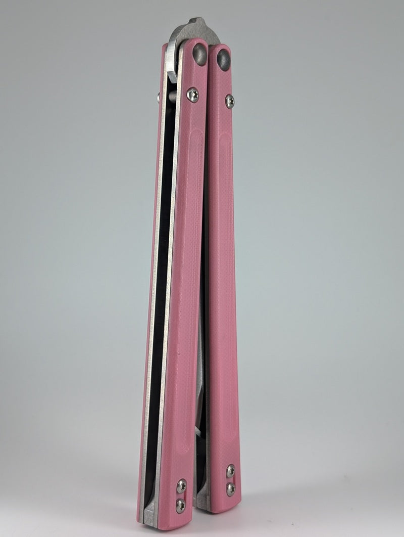 *Consignment* Palethius Designs Backline V3 Pink Live Blade Balisong