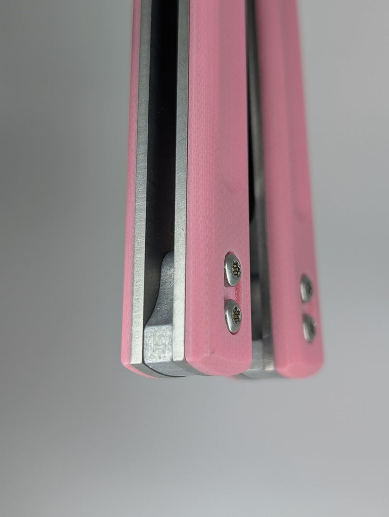 *Consignment* Palethius Designs Backline V3 Pink Live Blade Balisong
