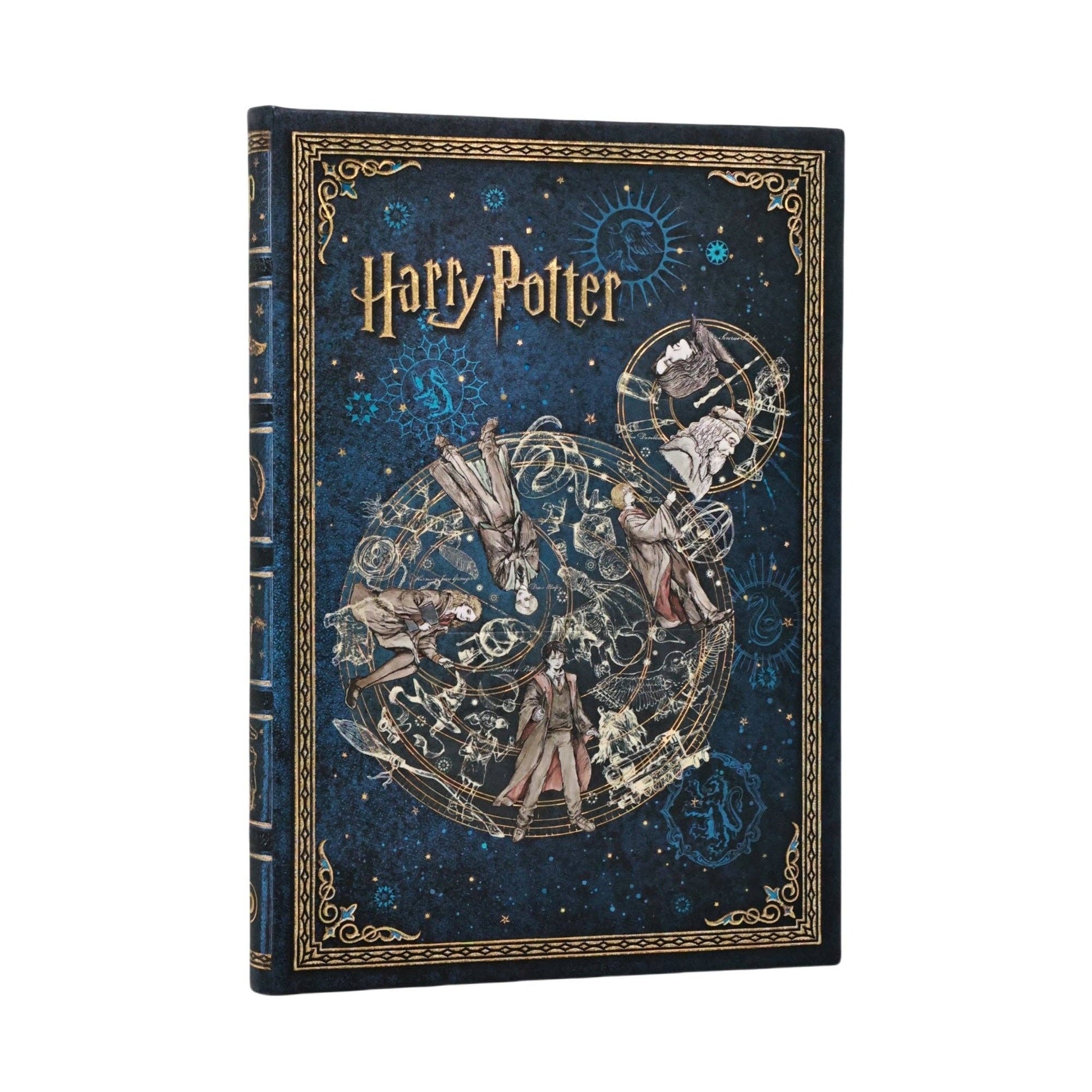 Harry Potter book with decorative cover on a white background