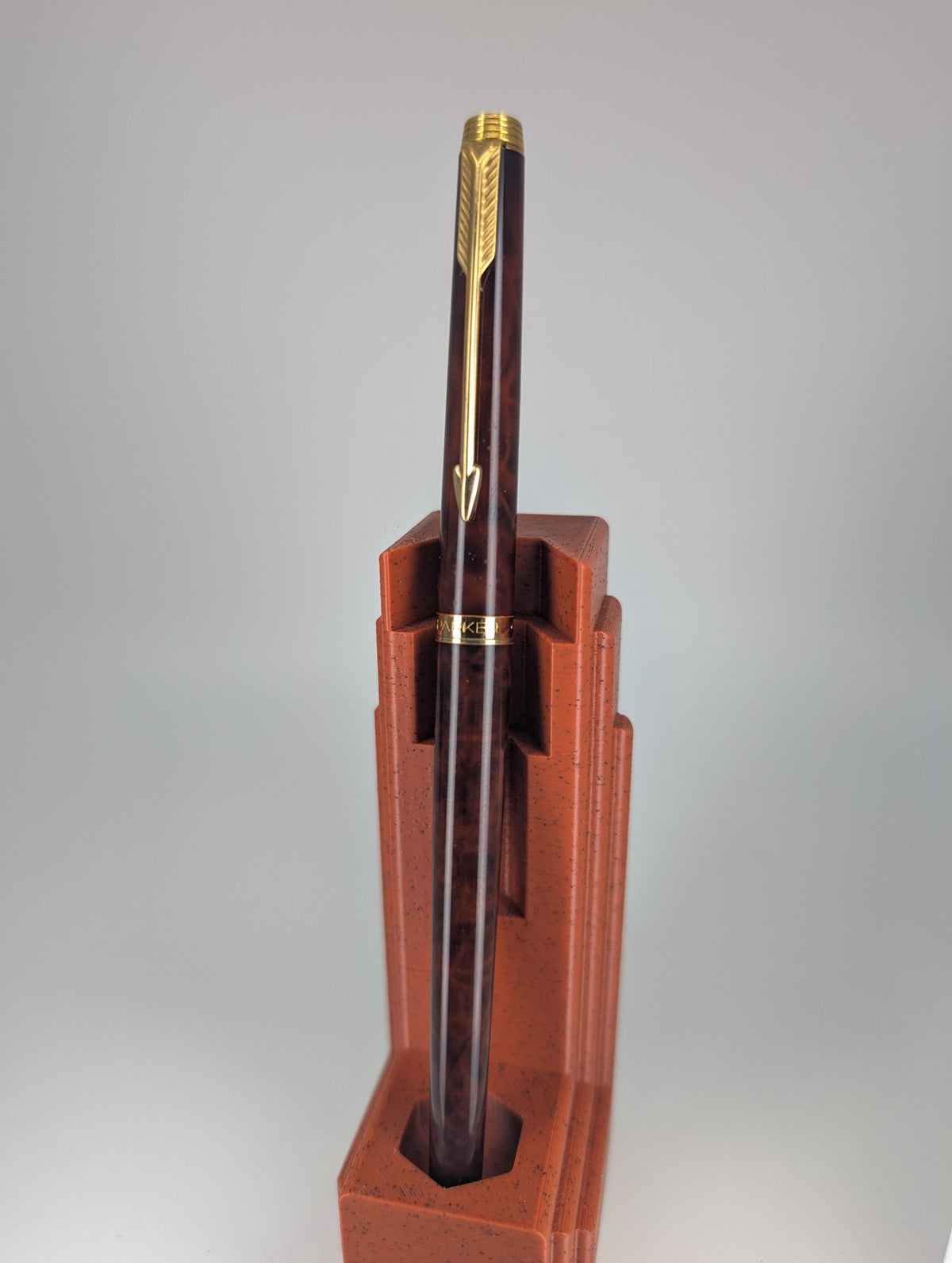 *Consignment* Parker 180 Marble Brown Lacquer Rollerball Pen