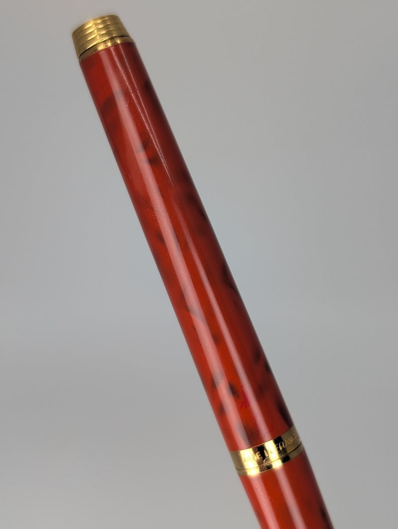 *Consignment* Parker 180 Coral Chinese Lacquer Rollerball Pen