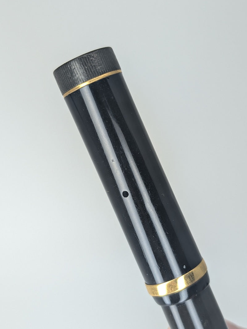 *Consignment* Parker Duofold 1928 Flat Top Black / Gold Fountain Pen