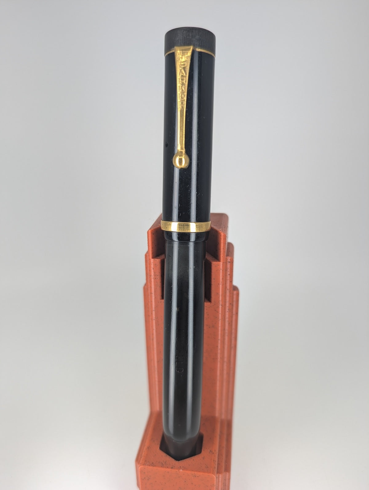 *Consignment* Parker Duofold 1928 Flat Top Black / Gold Fountain Pen