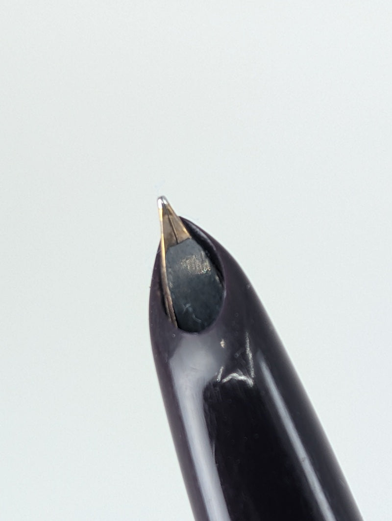*Consignment* Parker 51 Plum w/ Silver Fountain Pen