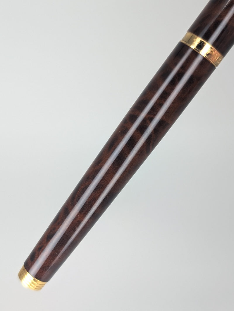 *Consignment* Parker 75 Thuya Brown Lacquer Fountain Pen 14k Medium Nib