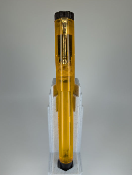 *Consignment* Parker x Brad Torelli Custom Senior Duofold Demonstrator Fountain Pen 14k
