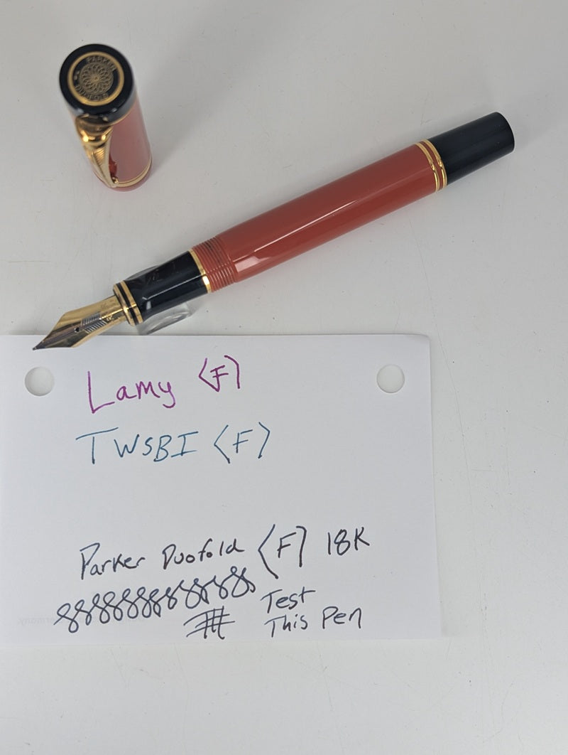 *Consignment* Parker Duofold "Big Red" 18k Gold Fine Nib