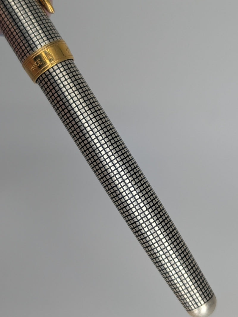 *Consignment* Parker Sonnet Cisele Fountain Pen 18k (F) / Ballpoint Pen Set