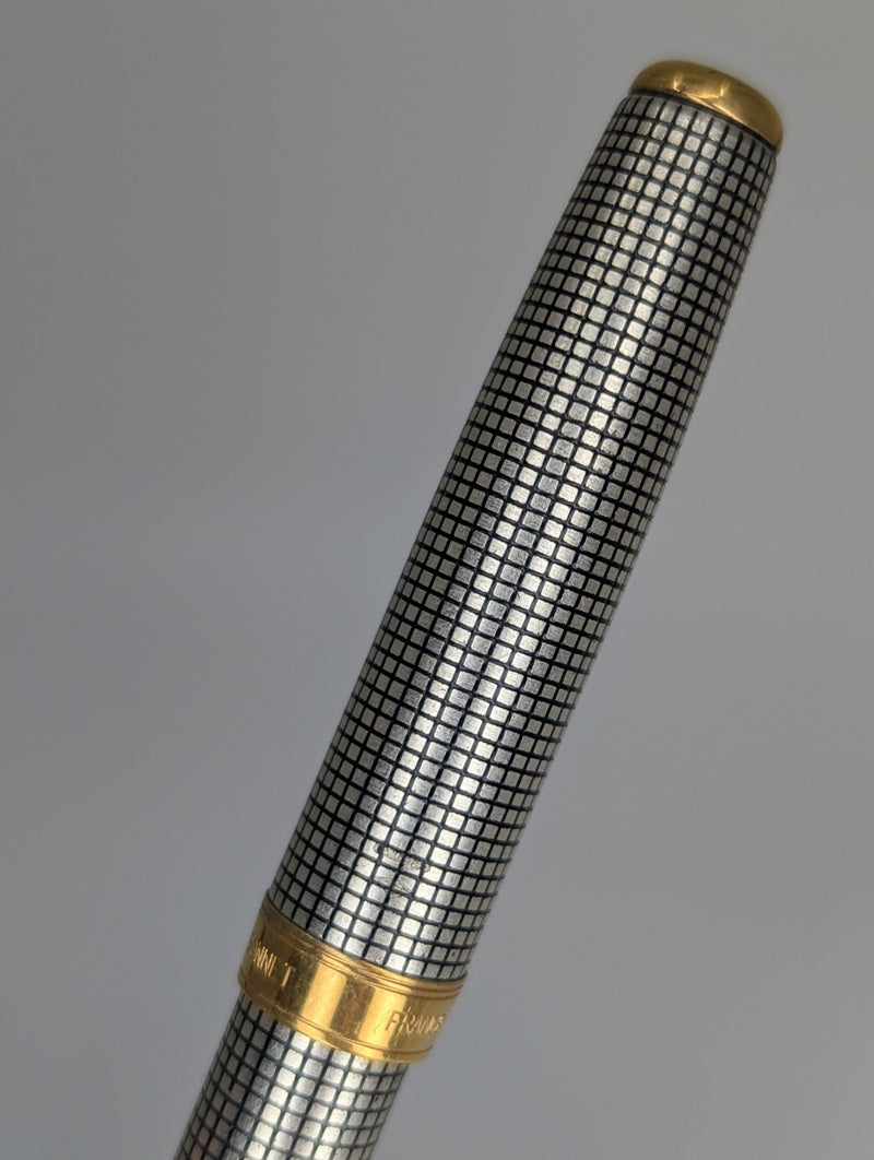 *Consignment* Parker Sonnet Cisele Fountain Pen 18k (F) / Ballpoint Pen Set