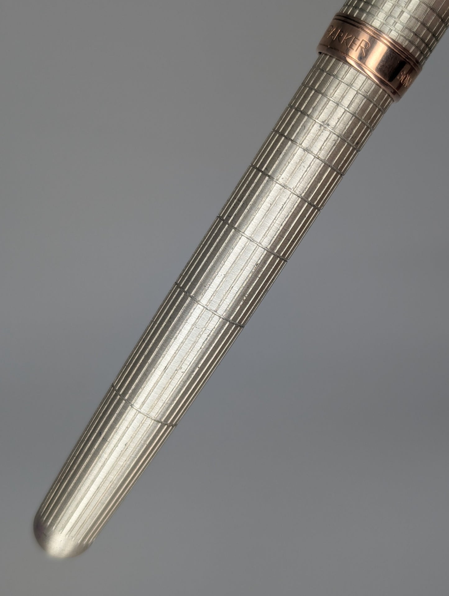 *Consignment* Parker Sonnet Satin Grid Rollerball Pen